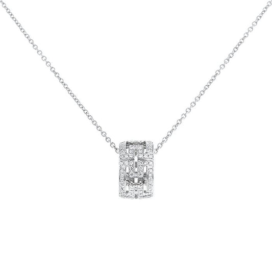 [Baslove] PARENTESI HALSKETTE SILBER DIAMANT