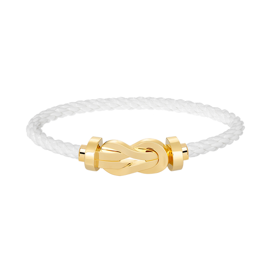 [Baslove]CHANCE GROSSES 8-FACH-ARMBAND MIT SCHNALLE, KEIN DIAMANT, GOLD