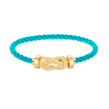 [Baslove]CHANCE GROSSES 8-FACH-ARMBAND MIT SCHNALLE, KEIN DIAMANT, GOLD