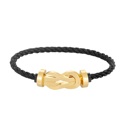 [Baslove]CHANCE GROSSES 8-FACH-ARMBAND MIT SCHNALLE, KEIN DIAMANT, GOLD
