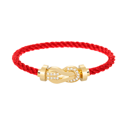 [Baslove]CHANCE GROSSES 8-FACH-SCHNALLE-HALBDIAMANT-ARMBAND GOLD