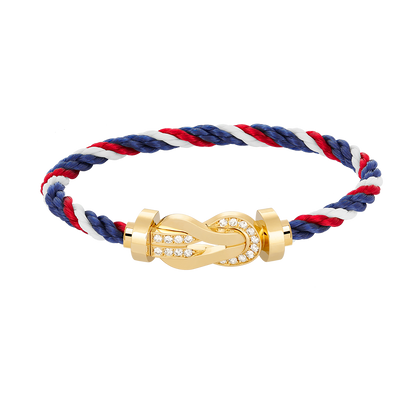 [Baslove]CHANCE GROSSES 8-FACH-SCHNALLE-HALBDIAMANT-ARMBAND GOLD