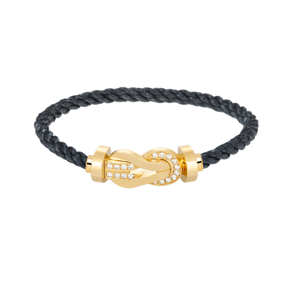 [Baslove]CHANCE GROSSES 8-FACH-SCHNALLE-HALBDIAMANT-ARMBAND GOLD