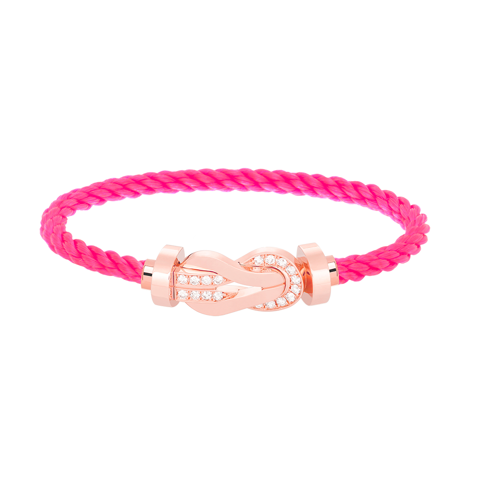 [Baslove]Chance großes Armband mit 8-stelliger Schnalle und halbem Diamanten in Roségold