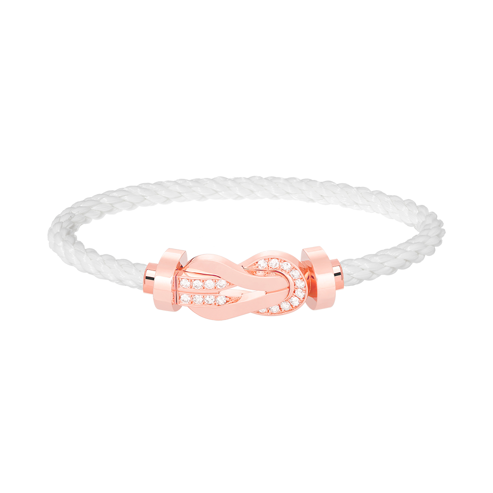 [Baslove]Chance großes Armband mit 8-stelliger Schnalle und halbem Diamanten in Roségold