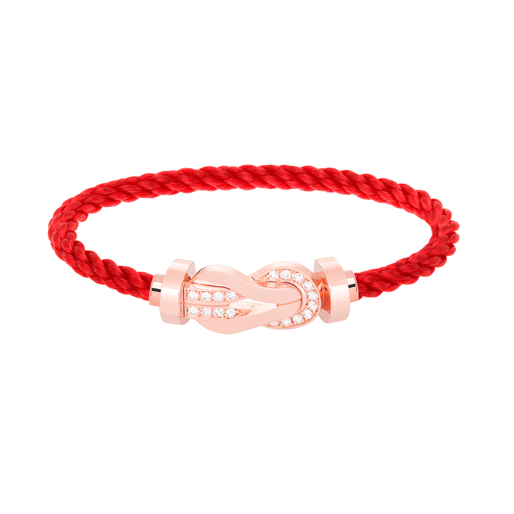 [Baslove]Chance großes Armband mit 8-stelliger Schnalle und halbem Diamanten in Roségold