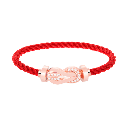 [Baslove]Chance großes Armband mit 8-stelliger Schnalle und halbem Diamanten in Roségold