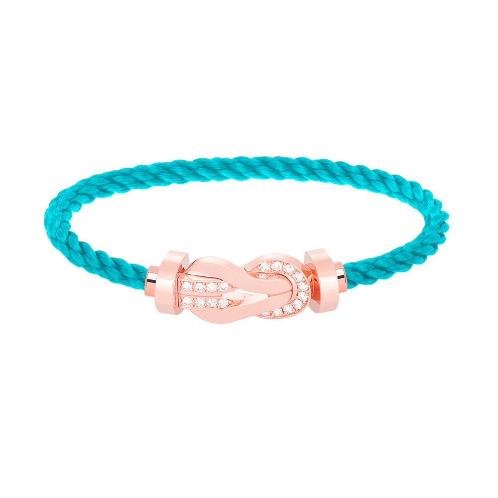 [Baslove]Chance großes Armband mit 8-stelliger Schnalle und halbem Diamanten in Roségold