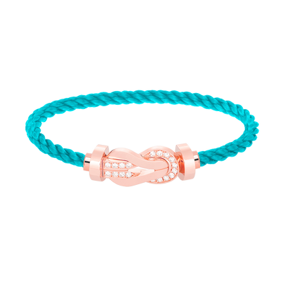 [Baslove]Chance großes Armband mit 8-stelliger Schnalle und halbem Diamanten in Roségold