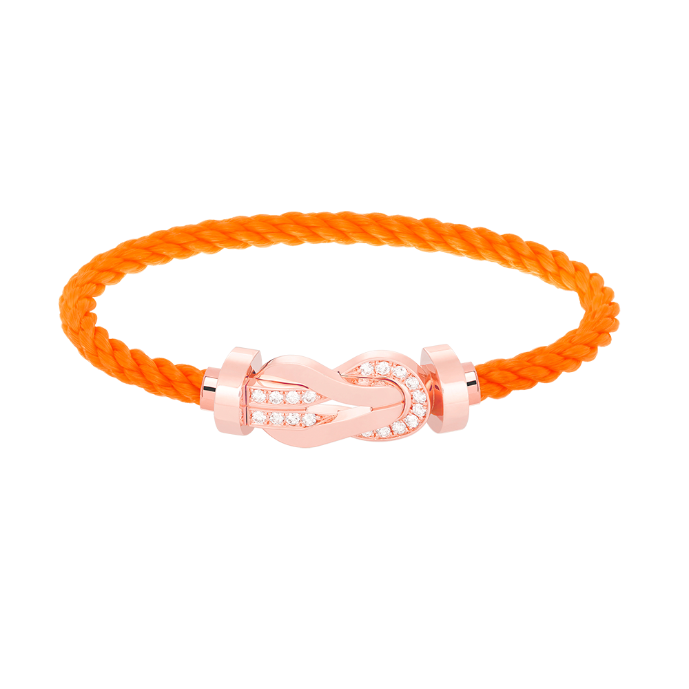 [Baslove]Chance großes Armband mit 8-stelliger Schnalle und halbem Diamanten in Roségold