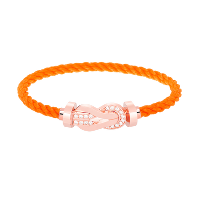 [Baslove]Chance großes Armband mit 8-stelliger Schnalle und halbem Diamanten in Roségold
