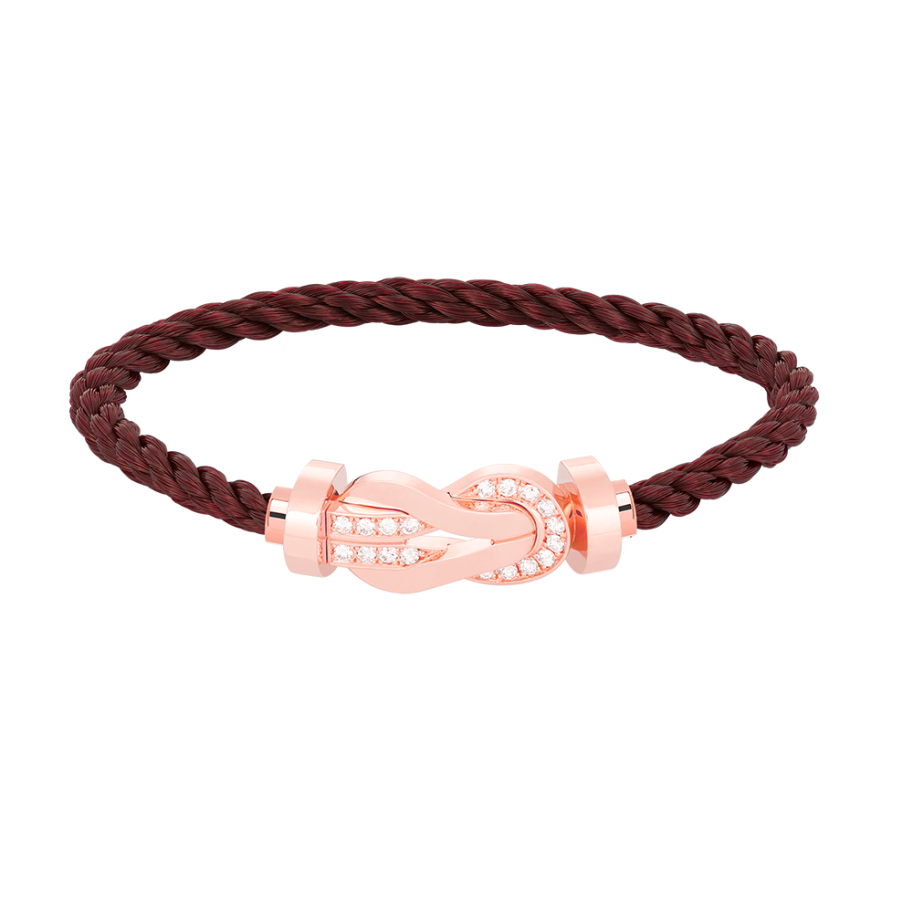[Baslove]Chance großes Armband mit 8-stelliger Schnalle und halbem Diamanten in Roségold