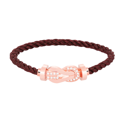 [Baslove]Chance großes Armband mit 8-stelliger Schnalle und halbem Diamanten in Roségold
