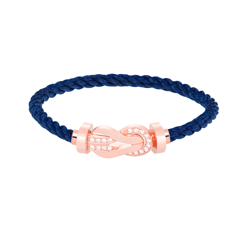 [Baslove]Chance großes Armband mit 8-stelliger Schnalle und halbem Diamanten in Roségold