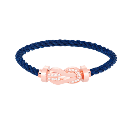 [Baslove]Chance großes Armband mit 8-stelliger Schnalle und halbem Diamanten in Roségold