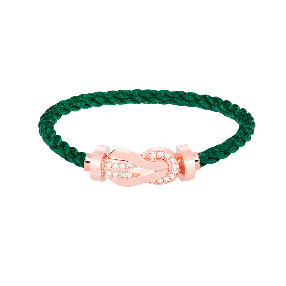 [Baslove]Chance großes Armband mit 8-stelliger Schnalle und halbem Diamanten in Roségold