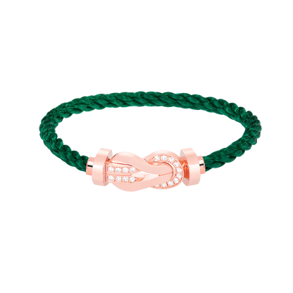 [Baslove]Chance großes Armband mit 8-stelliger Schnalle und halbem Diamanten in Roségold