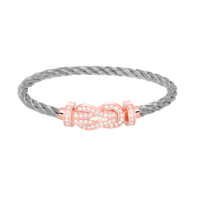[Baslove]CHANCE GROSSES 8-FACH-ARMBAND MIT VOLLEN DIAMANTEN IN ROSÉGOLD