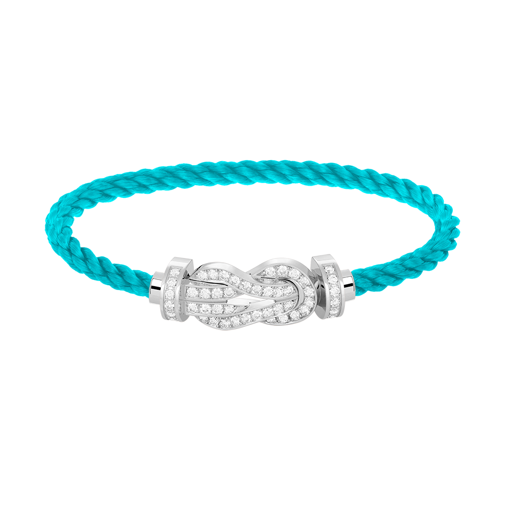 [Baslove]CHANCE GROSSES 8-FACH-ARMBAND MIT VOLLEN DIAMANTEN, SILBER