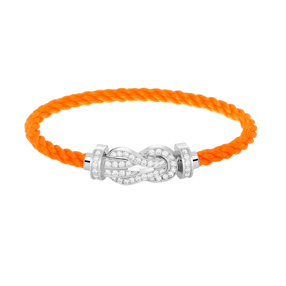 [Baslove]CHANCE GROSSES 8-FACH-ARMBAND MIT VOLLEN DIAMANTEN, SILBER