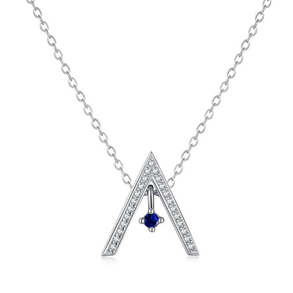[Violet JW]Sparkling "A" Shape Necklace