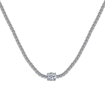 [Violet JW]1.0 Carat Shining Oval Cut Necklace