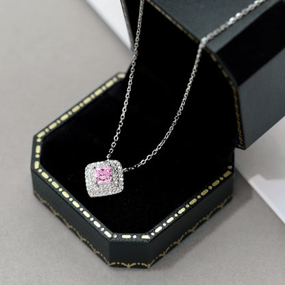 [Violet JW]Sparkling Asscher Cut Necklace