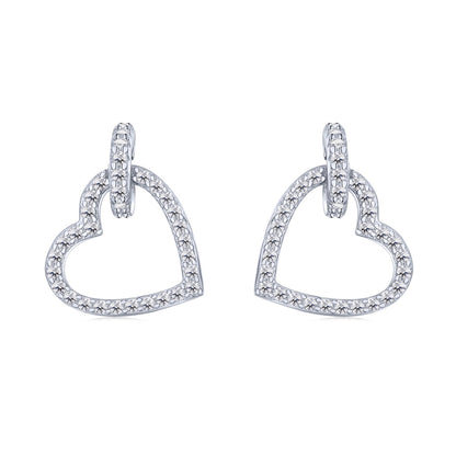 [Violet JW]Dainty Heart Shape Earrings