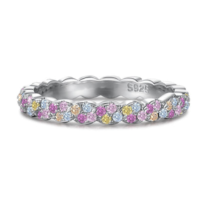 [Violet JW]Dainty Ebullient Round Cut Daily Ring