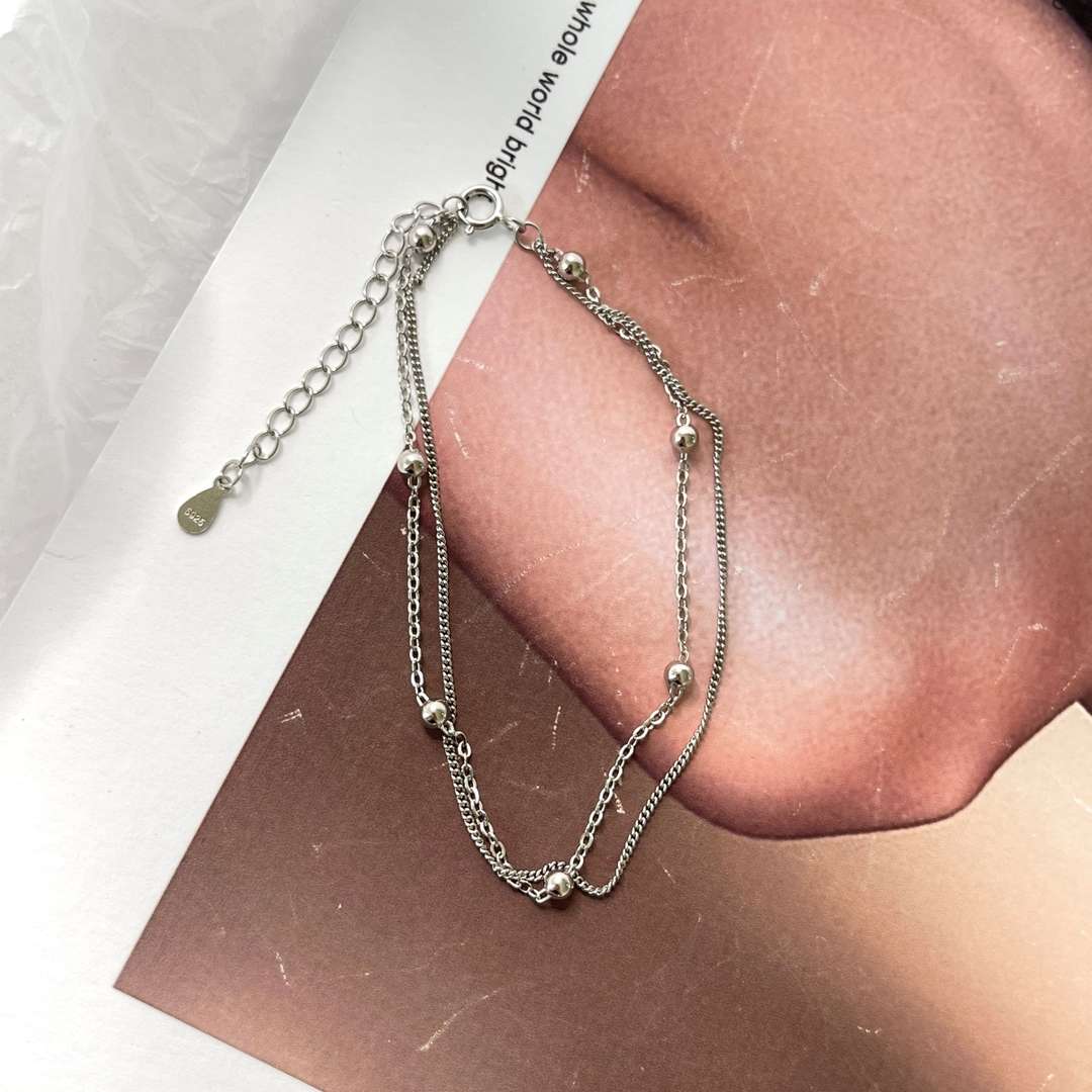 [Baslove] Zartes Perlen-Doppelschicht-Armband