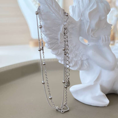 [Violet JW]Dainty Double Layer Love Heart Bracelet