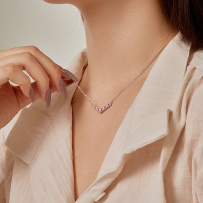 [Violet JW]Dazzling Rainbow Necklace
