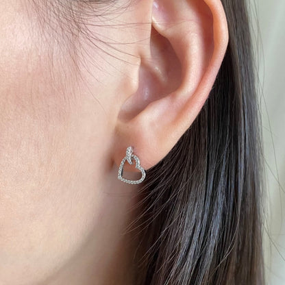 [Violet JW]Dainty Heart Shape Earrings