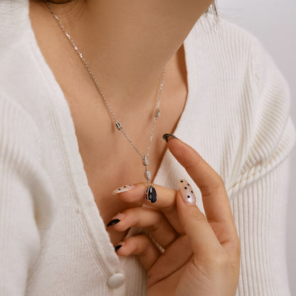 [Violet JW]Dazzling Pear Cut Necklace