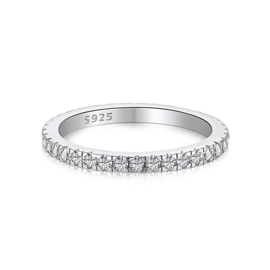 [Violet JW]Delicate Sparkling Round Cut Daily Ring