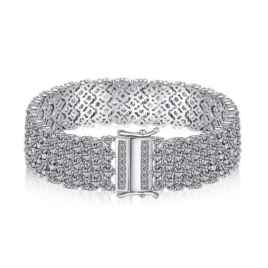 [Violet JW]Ornate Elegant Round Cut Party Bracelet