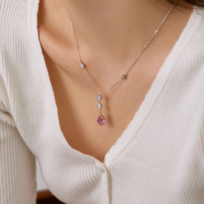 [Violet JW]Dazzling Pear Cut Necklace