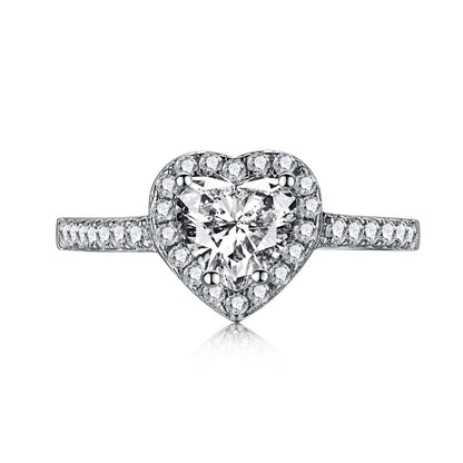 [Baslove]Eternity Spritziger romantischer Ring in Herzform für Liebhaber
