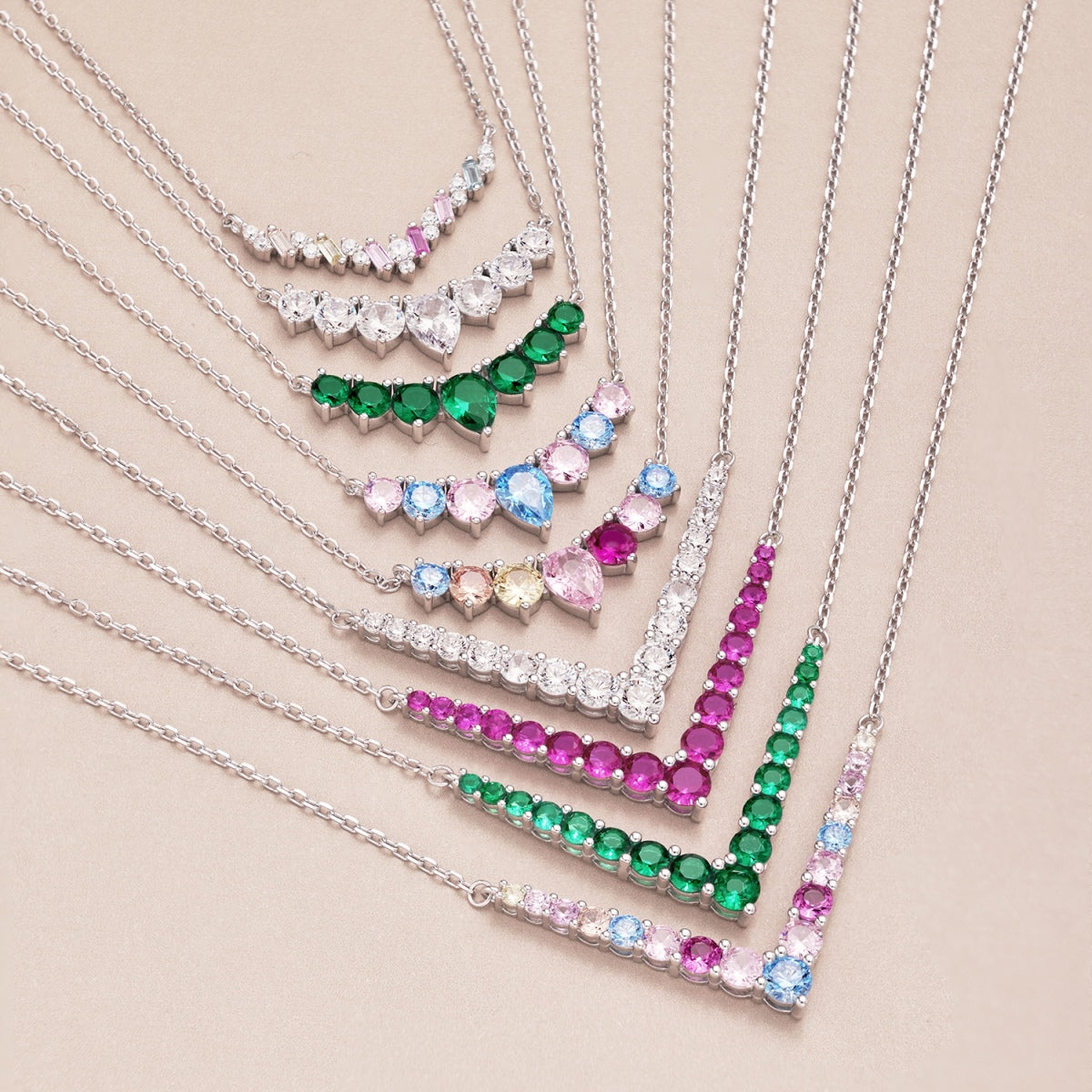 [Violet JW]Ornate Round Cut Necklace