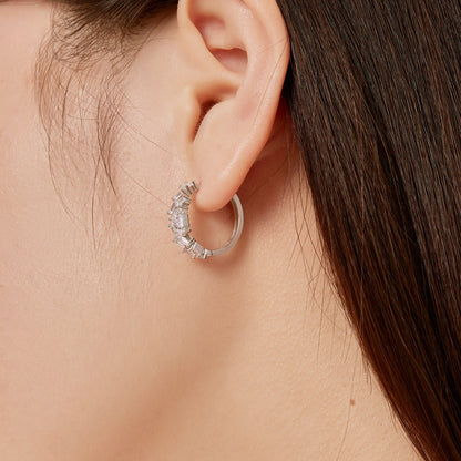 [Violet JW]Dazzling Colorful Emerald Cut Daily Earrings