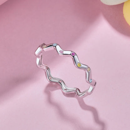 [Violet JW]Ornate Vibrant Round Cut Daily Ring