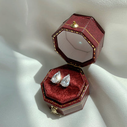 [Violet JW]Ornate Water Drop Shape Earrings