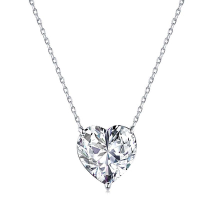 [Violet JW]6.0 carat Radiant Heart Shape Necklace