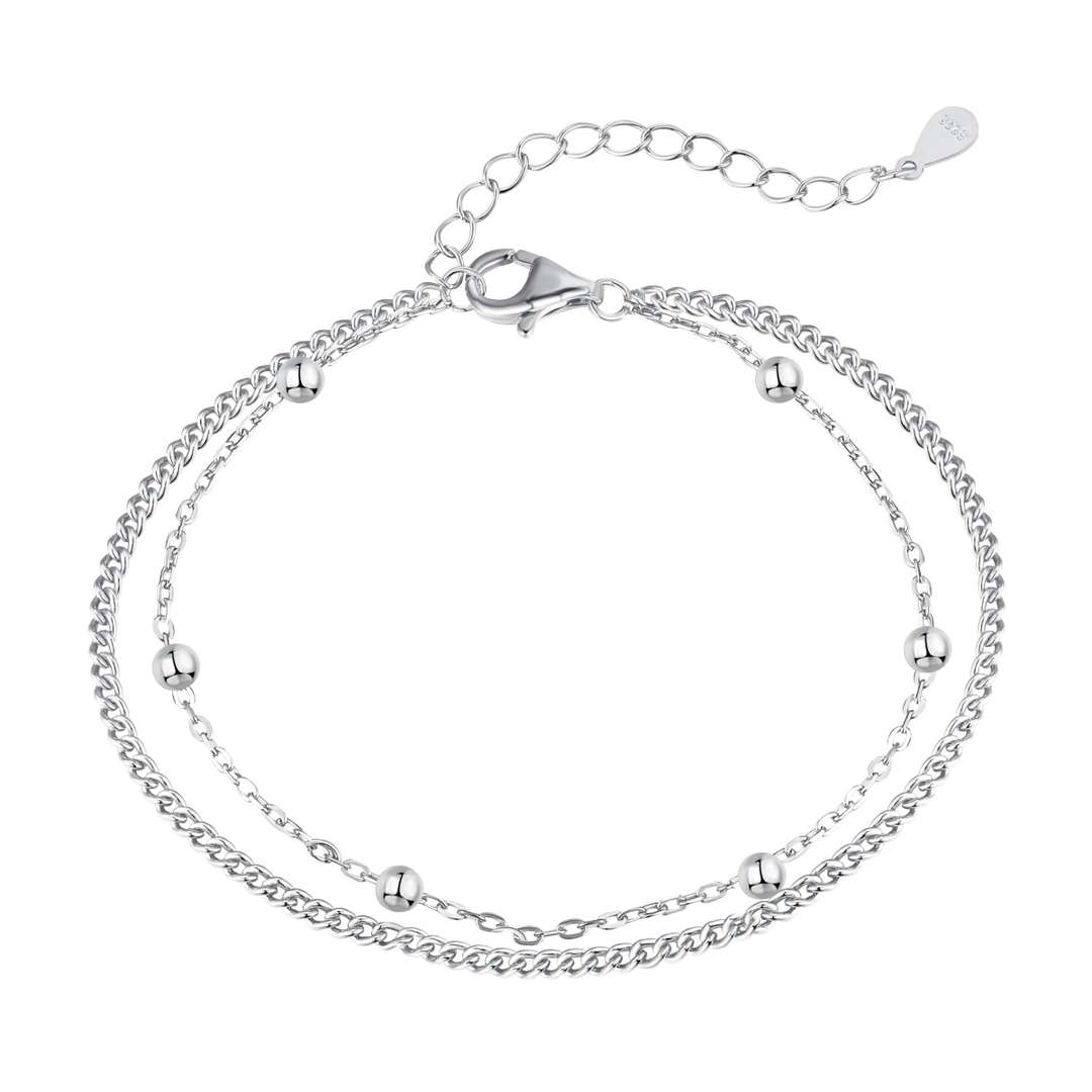 [Baslove] Zartes Perlen-Doppelschicht-Armband