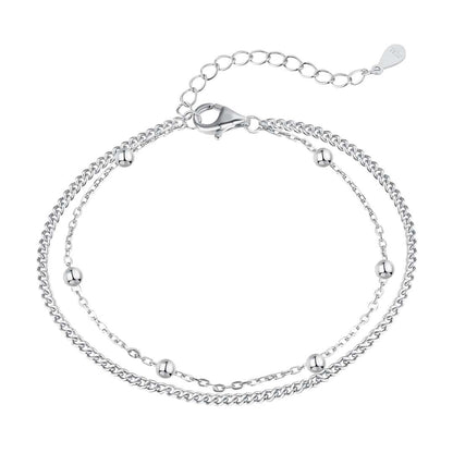 [Baslove] Zartes Perlen-Doppelschicht-Armband