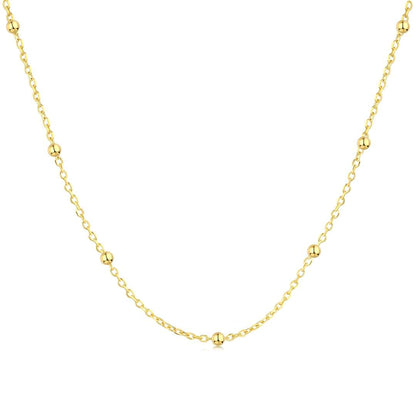 [Violet JW]Small Bead Clavicle Chain Simple Necklace