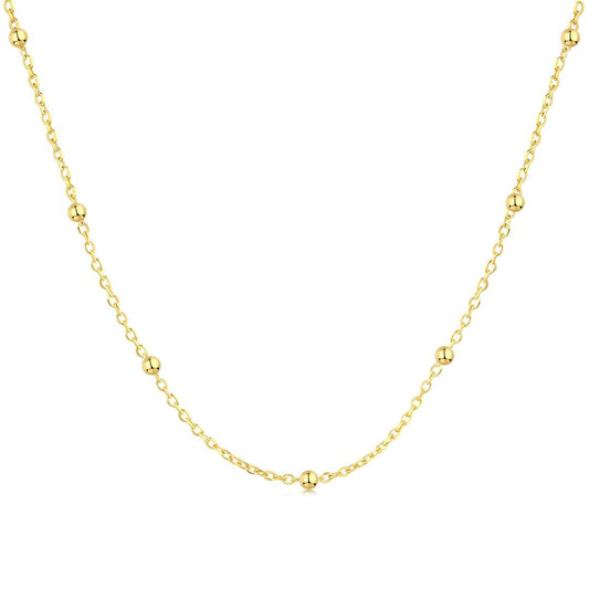 [Violet JW]Small Bead Clavicle Chain Simple Necklace