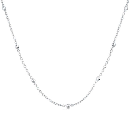 [Violet JW]Small Bead Clavicle Chain Simple Necklace