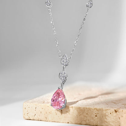 [Violet JW]Dazzling Pear Cut Necklace