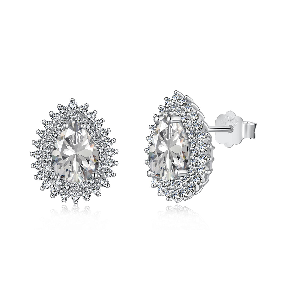 [Violet JW]Delicate Gorgeous Pear Cut Daily Earrings